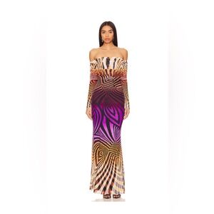 Thelma Maxi Dress Linear Abstract AFRM Revolve *Sold Out*